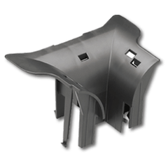 Panduit® FRLPR42BL Low Profile Reducer 4x4 to 2x2 for Vertical Tee