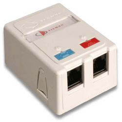 Siemon MX-SM2 MX-SM Two Port Surface Mount Boxes