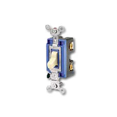 Hubbell CS115 Single Pole Toggle Switch, Side Wired Only