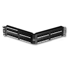 Panduit® DPA485E88TG DP5e Angled Punchdown Patch Panels (48 Port, 2 RU)