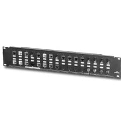 Leviton 49255-Q24 QuickPort Multimedia Patch Panel with Cable Management Bar