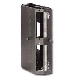 Leviton 49280-AP3 VertiGO Opt-X Adapter Plate Zero-U Patch Panel with 3” Cable Channel