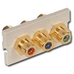 Hubbell IMCRF1AL Infin-e-Station RCA Feed-Through Module