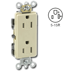 Leviton DR15S-G Decora Plus Tamper Resistant 15A 125 Volts Receptacle
