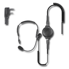 Pryme SPM-1401T Tactical Boom Microphone Headset for Kenwood and Relm Radios