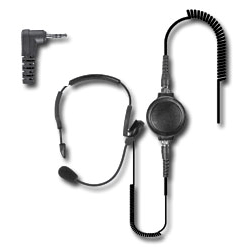 Pryme SPM-1463T Tactical Boom Microphone Headset for Motorola and Cobra Radios