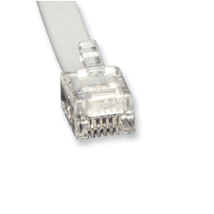 Cablesys GCLA888007 8P 8C to Silver Satin Flat Line Cord