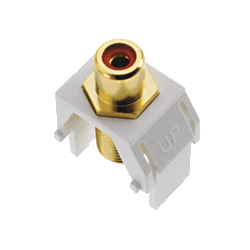 Legrand - On-Q WP3462-WH Red RCA to F-Connector