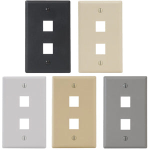 ICC IC107F02 2-Port 1-Gang Faceplate