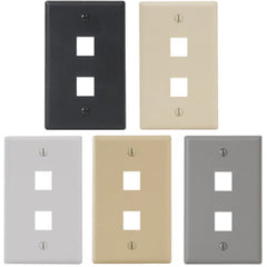 ICC IC107F02 2-Port 1-Gang Faceplate