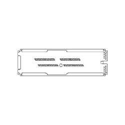Corning M67-048 Splice Tray for 12 Single-Fiber Heat-Shrink Fusion Splices - Type 2S