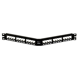 Panduit® CPA24BLY Mini-Com 24 Port All Metal Shielded Modular Patch Panel