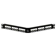 Panduit® CPA24BLY Mini-Com 24 Port All Metal Shielded Modular Patch Panel