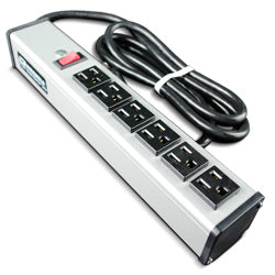 Legrand - Wiremold UL207BC Compact Plug-In Outlet Center® with Six 15 Amp Outlets and Switch
