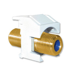 Legrand - On-Q WP3482-WH Recessed Self-Terminating F-Connector