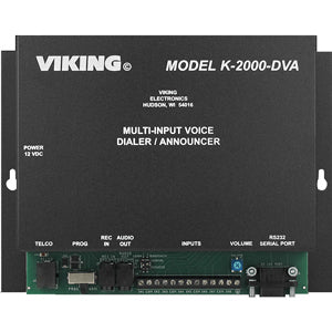 Viking K-2000-DVA Multi-Number Alarm Dialer with Digital Announcer