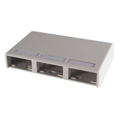 Legrand - Ortronics OR-404S23U Series II Plastic Surface Mount Box for Three Modules Pack of 20