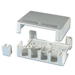 Legrand - Ortronics OR-404TJ4 TracJack™ Plastic Surface Mount Box for up to Four Modules