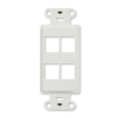 Legrand - On-Q WP3414-WH 4-Port Decorator Outlet Strap