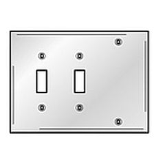 Hubbell SS213 3-Gang Combination Plates Satin Stainless Wallplate