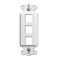 Legrand - On-Q WP3413-WH 3-Port Decorator Outlet Strap