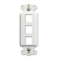 Legrand - On-Q WP3413-WH 3-Port Decorator Outlet Strap