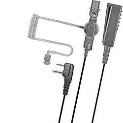 Pryme SPM-2300LM Medium Duty Lapel Microphone for Two-Wire Surveillance Kit Midland Radios