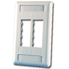 Legrand - Ortronics OR-40300546 TracJack™ 4-Port Single Gang Plastic Faceplate