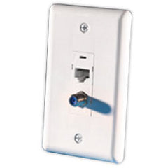 Legrand - Ortronics OR-40300570P TracJack™ In-House Single Gang Faceplate