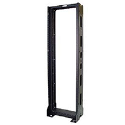 Chatsworth Products 13886-X03 Seismic Frame Two-Post Rack with 23" W Square-Punched Painted Rails