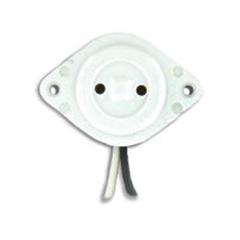 Leviton 458 Stationary 9-Inch 18-AWM TEW Wire Leads Standard Fluorescent Lampholder