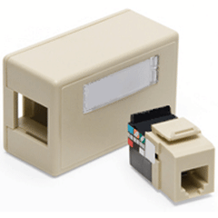 Leviton 42036-IDA 6P6C Surface Mount Jack Kit