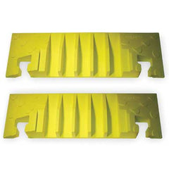 Hubbell HBLTT5ECB Hi-Impact 5 Channel TrukTrak End Caps (Male/Female Pair)