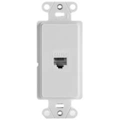 Legrand - On-Q WP3210-WH Pre-Configured 1 RJ45 1-Port Strap