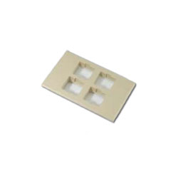 Commscope M14CH-003 M14CH Flush Mounted Modular Furniture 4-Port Faceplate