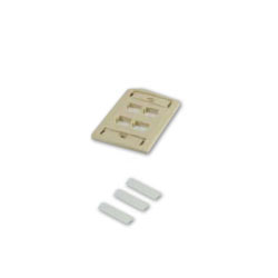 Commscope M14L-003 L Series Flush-Mounted Faceplate - 4 Port