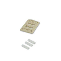 Commscope M14L-003 L Series Flush-Mounted Faceplate - 4 Port