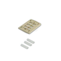 Commscope M16L-003 L Series Flush-Mounted Faceplate - 6 Port