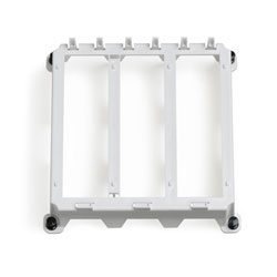 Leviton 47612-HBK Plastic Mounting Half Width Bracket-ABS White Plastic-3 Single Bays