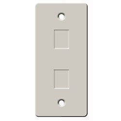Hubbell KP2162 KP Series One-Gang 2 Keystone Jack Openings Wall Plate