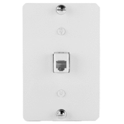 Legrand - On-Q WP2002-WH 1-Gang, 6P6C Terminating Wall Phone Plate
