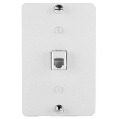 Legrand - On-Q WP2002-WH 1-Gang, 6P6C Terminating Wall Phone Plate