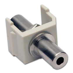 Hubbell SF35FFAL Snap Fit 3.5mm Feed-Thru Stereo Jack