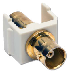 Hubbell SFBGOW Snap Fit Coaxial Gold BNC F/F Coupler