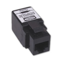 Hubbell SFC5EBK Cat 5e Inline Data Coupler, Pass-Thru