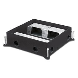 Hubbell HBLCFB401CB 4-Gang Shallow, Concrete, Recessed Cast Iron Floor Box
