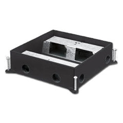Hubbell HBLCFB401CB 4-Gang Shallow, Concrete, Recessed Cast Iron Floor Box