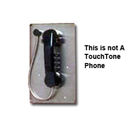 Allen Tel GB59VD-LH Single Line Pushbutton Pulse (Rotary) Dial Phone Less Housing