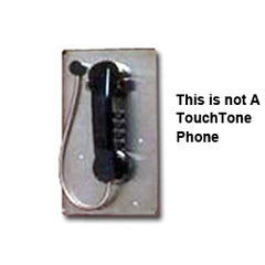 Allen Tel GB59VD-LH Single Line Pushbutton Pulse (Rotary) Dial Phone Less Housing