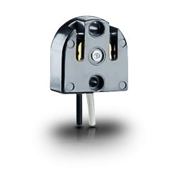 Leviton 377 Medium Base Butt-On Bi-Pin Screw Mount Standard Fluorescent Lampholder